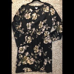 J. Crew Tulip Dress - Black Floral